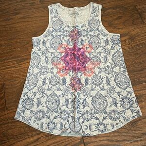 Sahalie Saturday market tank. Gray EUC no flaws. Small